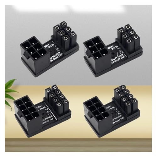 Conector GPU de 8 pines para cajas mini ITX con adaptador de corriente de 180 grados 3