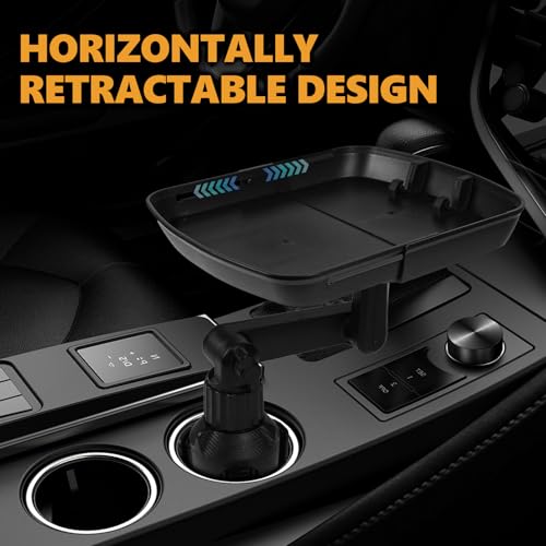 Bandeja portavasos para carro, ajustable 360° miniatura 6