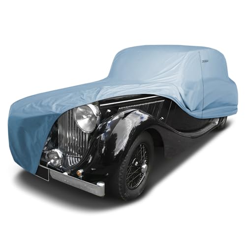 Image of iCarCover Premium Car Cover for 1945-1948 Jaguar Mark IV / MK4 Heavy Duty Waterproof All-Weather Automobiles Custom Fit Indoor Outdoor UV Snow Protection Covers with Straps and Bag