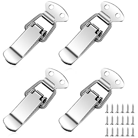 4 Sets Spring Loaded Toggle Latch with Screws Cover
