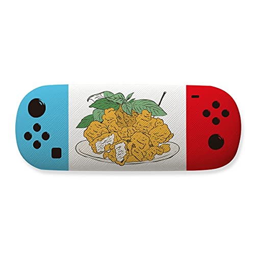 Boîte de rangement pour lunettes au motif poulet au plat rigolo et ultra résistant