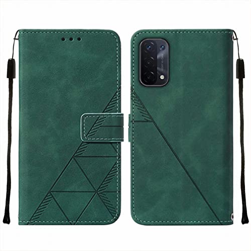 Klapber Phone Case for OPPO A74 5G Leather Wallet Case with Card Slot Holster & Kickstand Protective Bumper Soft TPU Silicone Shell Cover for OPPO A74 5G