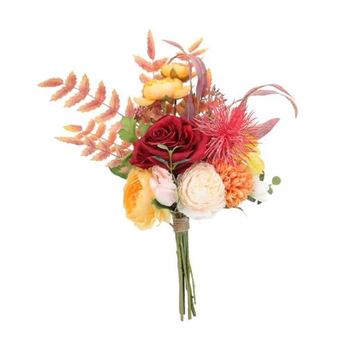 Cabilock Bouquet Artificiel de Fleurs de Lys Anthurium Au Toucher Réaliste pour Fête de Mariage