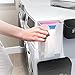 Dryer Sheet Holder | Magnetic Fabric Softener Sheet Dispenser | Storage Container & Organizer for Landry Room Supplies (Off-White)