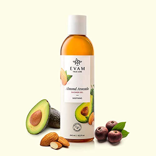 Evam Almond Avocado Shower Gel - No Sulphate & Paraben - 240 ML