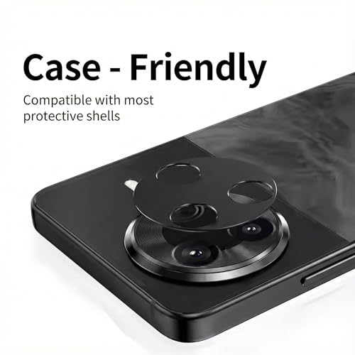 Image of HPTech Camera Lens Protector Compatible with POCO F7 Ultra | 9H Hardness Tempered Glass | 3D Curved Ultra HD Clear Camera Guard | Heavy Thickness Scratch Resistant Lens Cover - Pack of 1