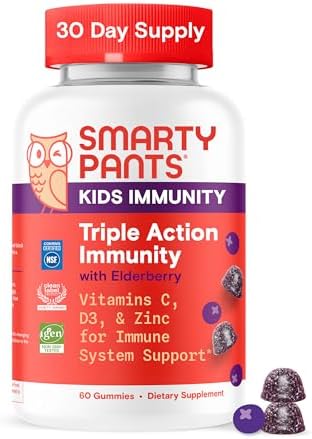 SmartyPants Kids Immunity Elderberry Gummies: Kids Immune Support...