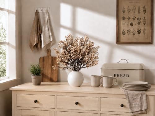 Image of Mandy's 6 Bundles Artificial Champagne Baby's Breath Flowers