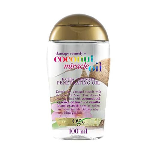 OGX Miracle Oil, Aceite de Coco Penetrante para Cabellos Dañados , Reparador y Extra Fuerte , 100 ml