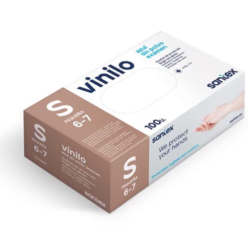 Blue Vinyl Glove without Powder S 100 Units - Image 2