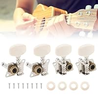 ♫ Premium Quality Construction: Crafted from durable zinc alloy and finished with silver plating, our Ukulele Tuning Pegs ensure exceptional longevity and resistance to corrosion. This premium material not only enhances the aesthetic appeal but also ...