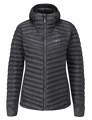 Rab Herren Microlight Jacke - Leichter Daunenmantel zum Trekking, Klettern & Skifahren, Schwarz, L