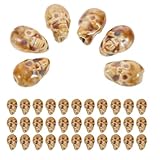 Accessoire de mode tendance : ces grosses perles en forme de crâne et ces perles d'espacement pour bracelets apportent une touche d'originalité à toutes vos tenues. elles peuvent servir de point focal pour des breloques d'halloween ou des bijoux de style punk