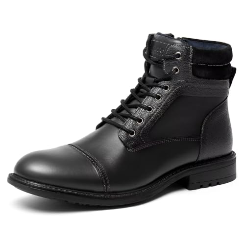Image of Mens Chelsea Boots, Stylish and Comfort Leather Chukka Ankle Boots with Zipper