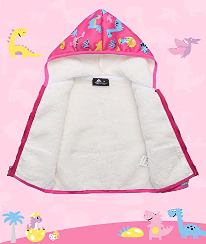 V VALANCH Toddler Fleece Jacket Baby Boys Girls Zip Up Hoodie Sweatshirt Thick Warm Clothes Spring Autumn Winter Coat 1-6T2