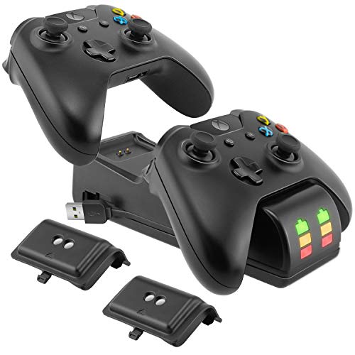 Ponkor Estación de Carga del Controlador Xbox One, Cargador Mando Xbox con...