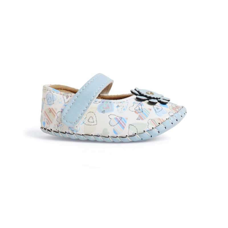 CHIU Belly Shoes With Love Print & Flower For Baby Girl's 2 41lc4+leFML