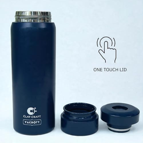 Image of CLAY CRAFT VACBOTT Legend Apex Double Wall|18 Hours Hot and 24 Hours Cold Vacuum Insulated Flask 550ml, 1Pcs, Steel Bottles for Travelling|BPA-Free|Leak Proof|BIS Certified|1Year Limited Warranty