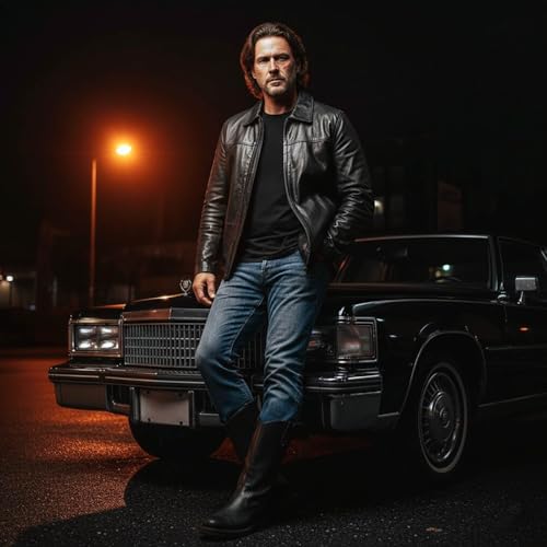 Image of Milwaukee Leather SFM1820 Men's Classic 'JD' Black Lambskin Leather Jacket with Zipper Closure