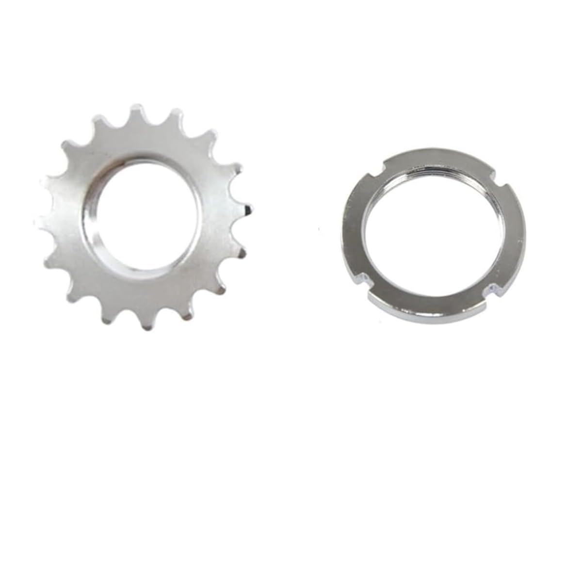 catazer 13T/14T/15T/16T/17T/18T Fixed Gear One Speed Bicycle Wheel Cogs Sprocket & Lockring for Fixie Track Bike Hub (16T Set)