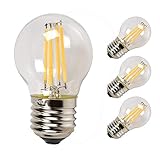 CTKcom 4W G45 Dimmable Edison Style Antique LED Light Bulb(4 Pack)- LED Filament Bulb 40W Incandescent Equivalent 400LM 2700k Warm White Lamps for Home Pendant Antique Light Fixtures E26/E27 110V~130V