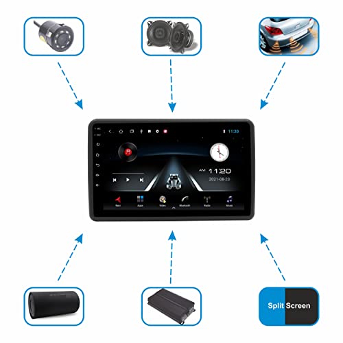 Image of 9″ Advanced Wireless Car Radio Receiver | Android 10 System | for Honda Mobilio | Apple CarPlay & Android Auto | 2GB RAM 16GB ROM | Full HD Touch Screen | WiFi | GPS | Bluetooth