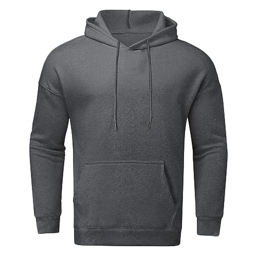 Pull à capuche homme surdimensionné et ample imprimé au dos pour l'automne - 4