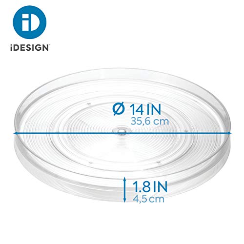 iDesign Linus 14" Clear Turntable Organizer - Image 6