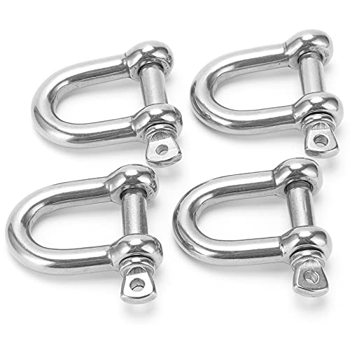 Manille D M10 en acier inoxydable robuste pour levage et gréement de bateau
