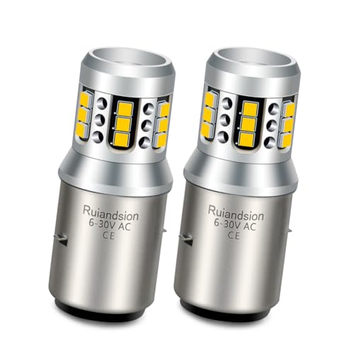 Ruiandsion BA20D LED d AC DC 6V-30V CG[ 21SMD 2020 `bv 800Lm dI[goCp BA20D CgnCr[[r[Xgbvu[Le[ou 2 