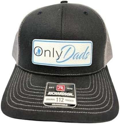Onlydads Leather Patch Hat Trucker Hat, Only Dads Leather Patch Trucker Hat
