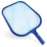 LIMPIEZA PROFESIONAL DE LA PISCINA - La red de nylon micro-mesh durable asegurada al marco asegura agarrar las hojas grandes, los brotes pequeños de la flor, los insectos gooey y la suciedad - sin ellos que caen a través de la red.