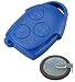 Produktbild Automobile Locksmith -Set fr Ford Transit Connect MK7 3 Tasten Schlsselgehuse und Batterie VL2330, Blau