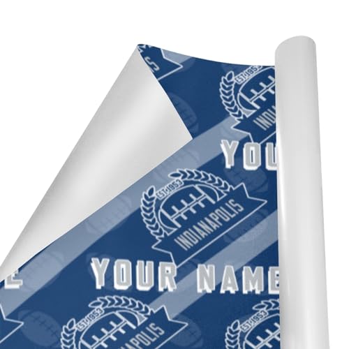 indianapolis custom personalized gift wrapping paperindianapolis packaging paperindianapolis sports decorationwrap gift to make the gift look more beautifulclassic gifts of sports fans