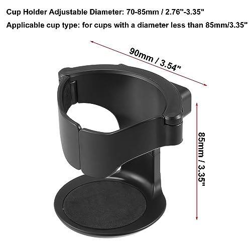 Portavasos ajustable para aire de coche color negro miniatura 6