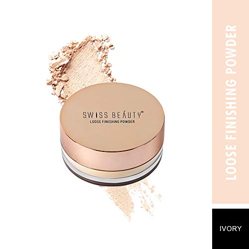 Image of Swiss Beauty Ultra Fine Loose Finish Powder, Face Makeup, Shade-05 Ivory, 8gm