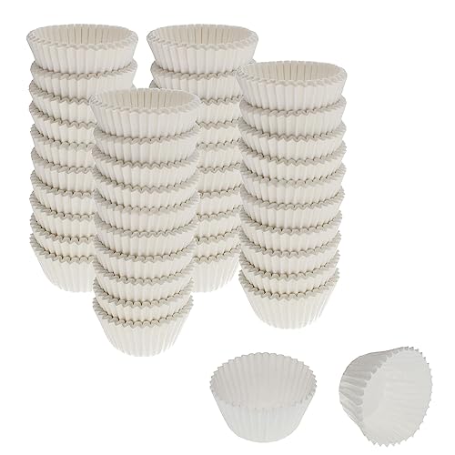 Cybrtrayd 1000 Count No.4 Glassine Paper Candy Cups, White