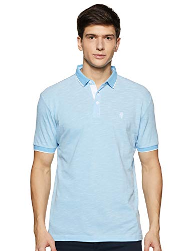 Image of Red Tape Men Powder Blue T-Shirt