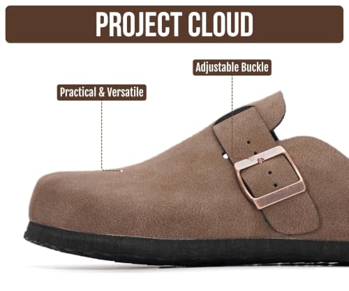 Image of 100% Genuine Leather Slip-on Footbed Clogs for Women - Fall Shoes for Women