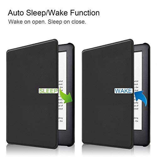 Case para Novo Kindle 10a. geração com iluminação embutida Função Liga/Desliga (Preta)