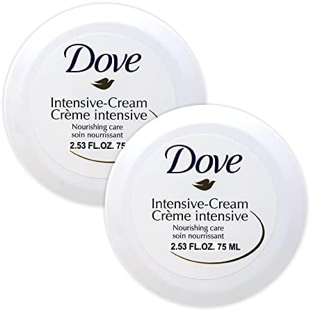 Dove Nourishing Body Care Face, Hand and Body Rich Nourishment Cream for Extra Dry Skin with 48 Hour Moisturization, 2.53 FL OZ (Pack of 2)