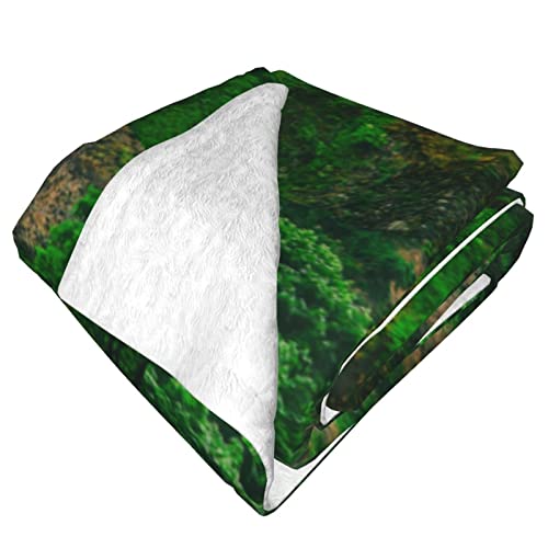 Couverture cascade verticale contre le froid hivernal lit et sofa