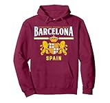 Barcellona Catalogna Spagna Barcellona Espana Calcio Souvenir Felpa con Cappuccio