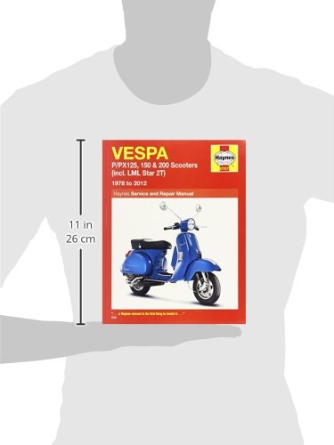Side view of the Haynes manual showing its dimensions