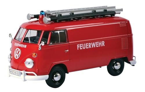 Motormax Volkswagen Type 2 (T1) Fire Van Rojo 1/24