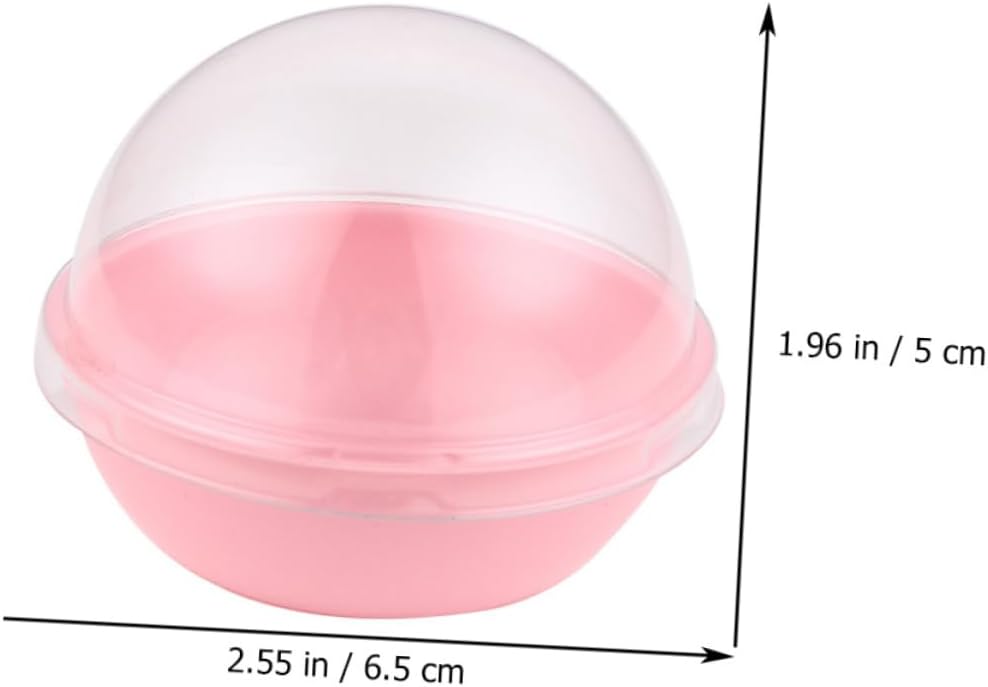 50pcs Egg-yolk Puff Moon Cake Packaging Box Small Dome Dessert Containers for Parties Baking Supplies Easy to Store Transport