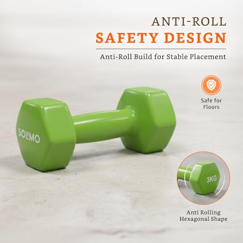 Image of Amazon Brand - Solimo Vinyl Dumbbell