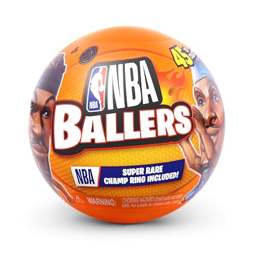 5 surprise nba ballers series 2 by zuru licensed nba collectible surprise unboxing basketball collectible sports toy for boys ages 3 and up 2 capsules