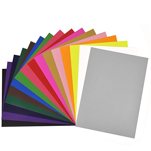 Newcomdigi Heat Transfer Vinyl Sheets Heat Transfer Vinyl 16pcs for T Shirts, Hats, Clothing for Heat Press Machine