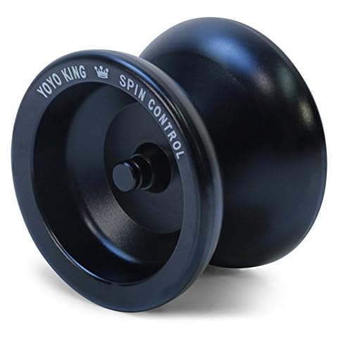 Yoyo King Spin Control Metal Pro Yoyo with Extra Yoyo String (Black) Cover